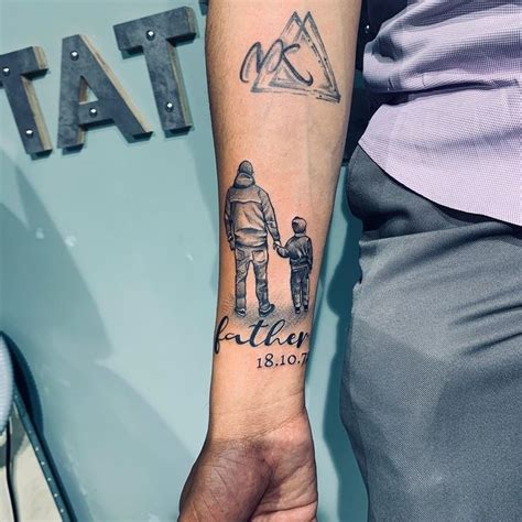 Do you know that if you exercise together with your family that it can increase the bonding and love between the family. . Father son tattoo sleeve